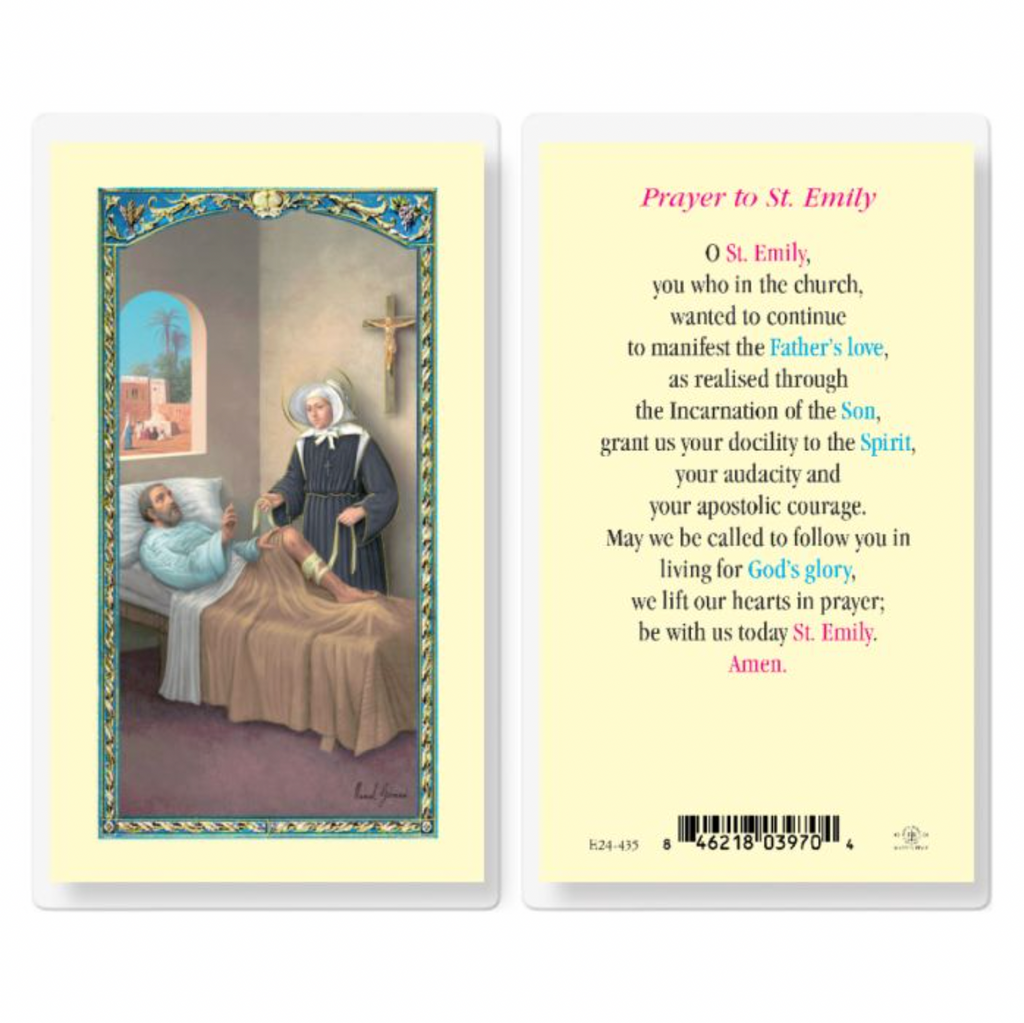 Emily - Saint Emily Holy Card