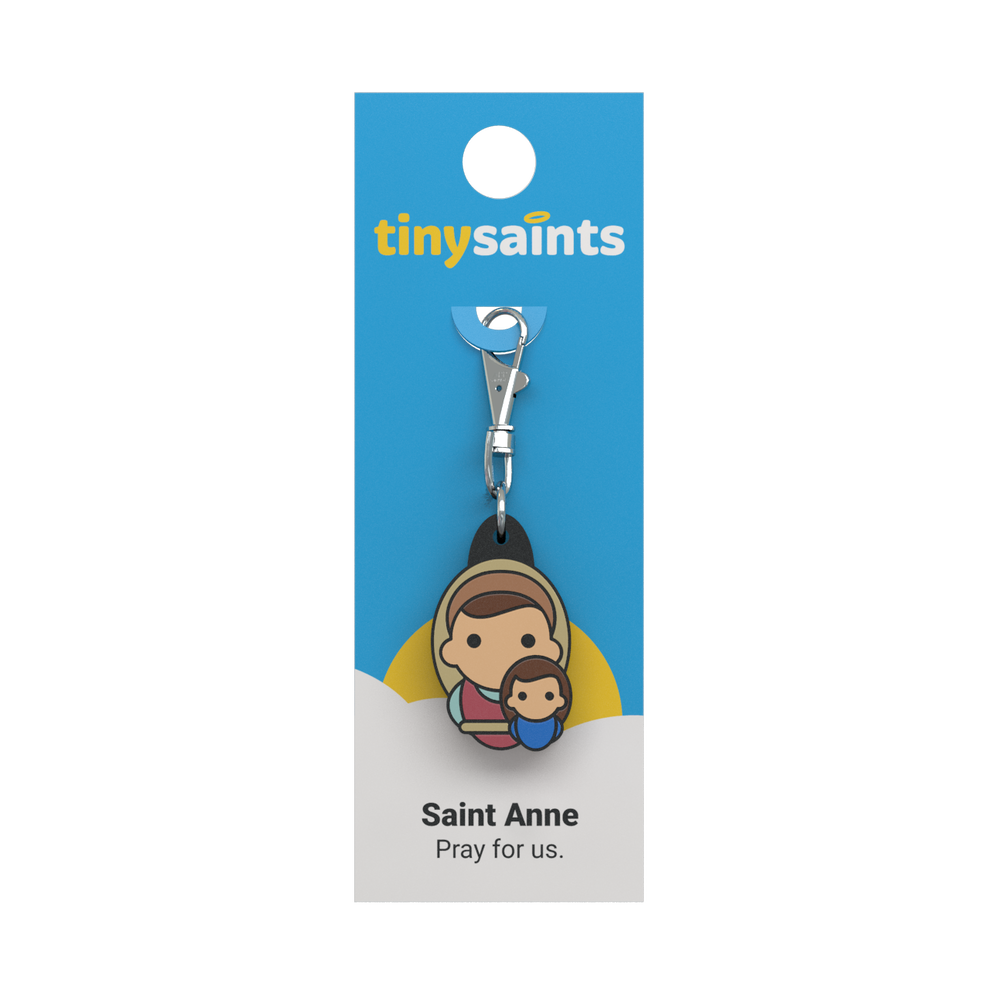 Tiny Saints - St. Anne Zipper Pull