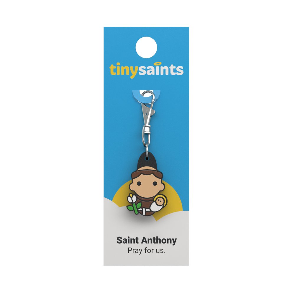 Tiny Saints - St. Anthony Zipper Pull
