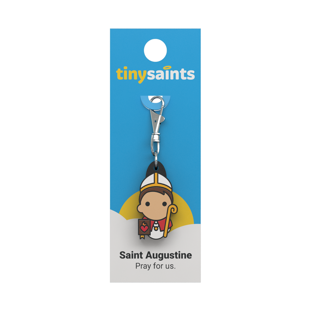 Tiny Saints - St. Augustine Zipper Pull