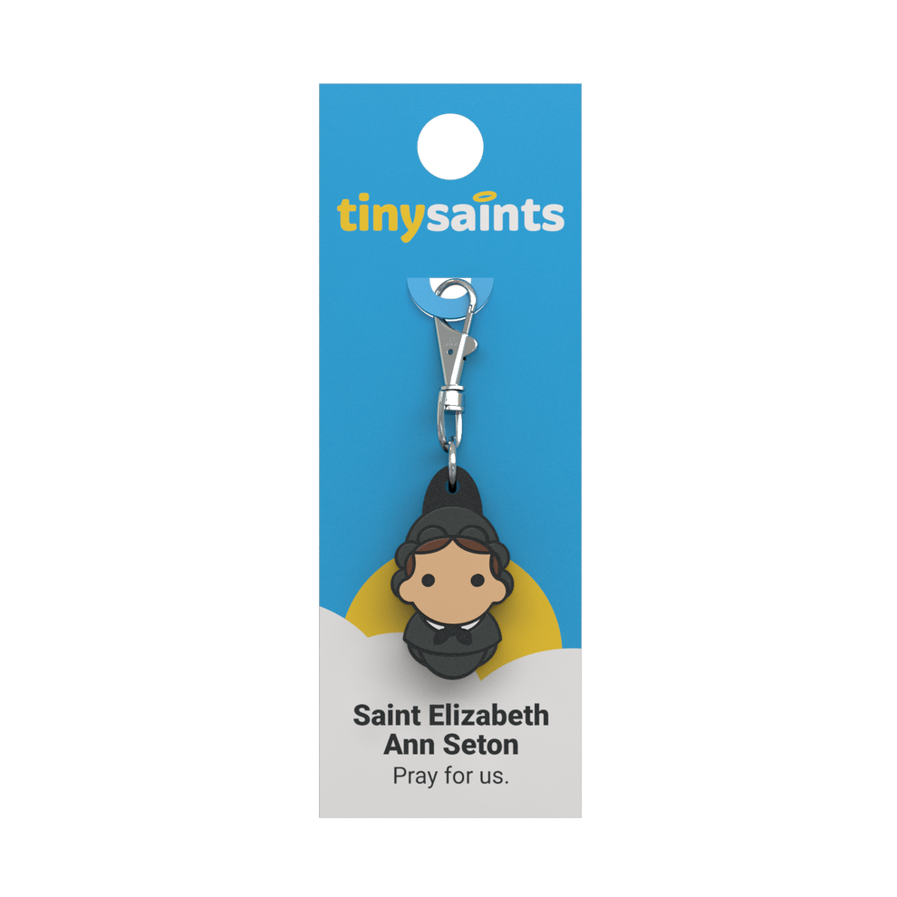 Tiny Saints - St. Elizabeth Ann Seton Zipper Pull