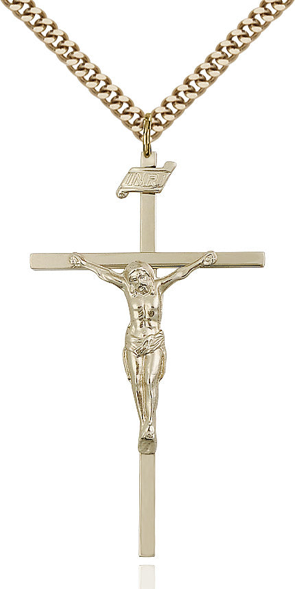Crucifix Necklace 24" Chain