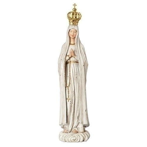Our Lady of Fatima Antiqued Figure 18.25"H
