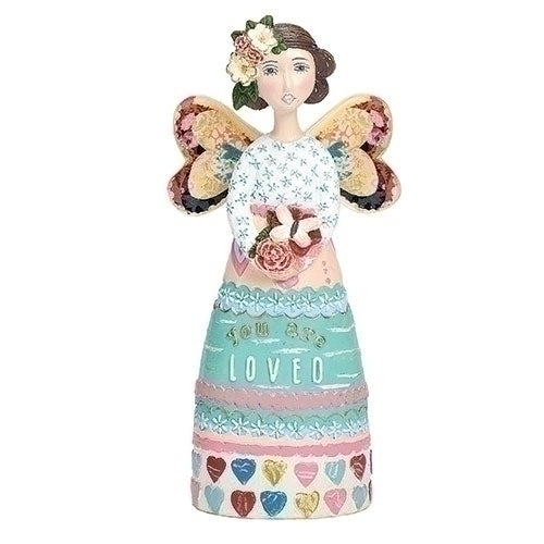 You Are Loved Angel Ornament 5.25"H