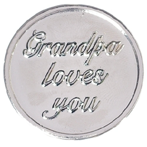 Grandpa Love Token 1.25"H