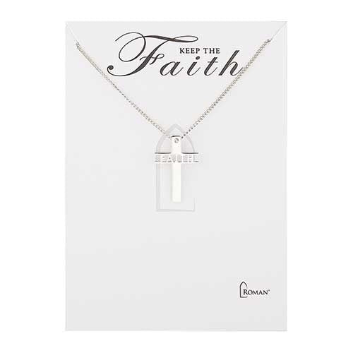 Faith Cross Necklace 18"L
