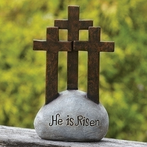 He is Risen Cross 6.75"H