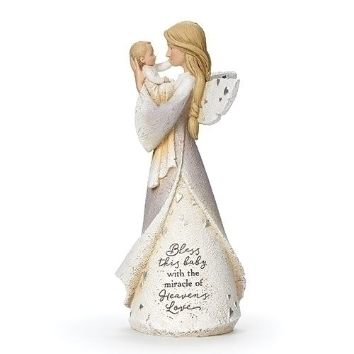 Baby Blessing Angel Figure 8.5"H