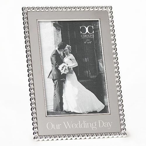 Our Wedding Day Frame 8"H
