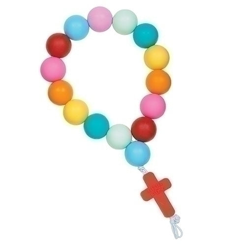 Mommy and Me Blessing Bead Rosary 6.5"L