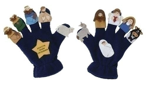 Nativity Puppet Glove 6.5"H 2pc set