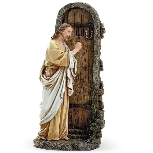 Jesus Knocking at Door Statue 11.75"H