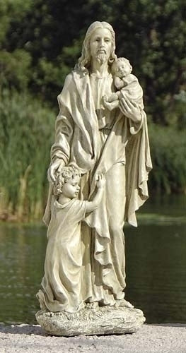Jesus with Children Garden Statue 24"H