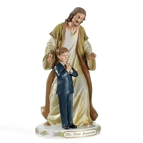 Jesus with Praying Boy Communion Figure 9.5"H