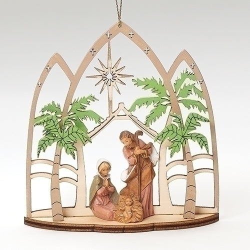 Holy Family Ornament 5"H