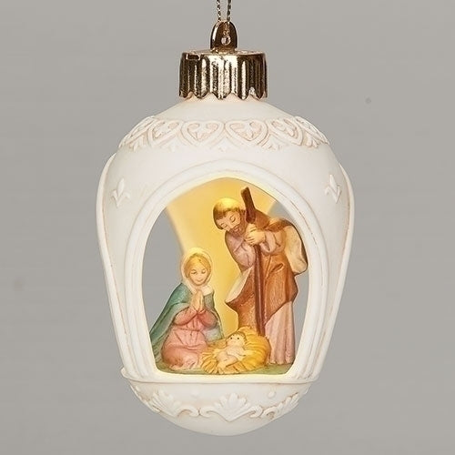Holy Family LED Ornament 4.5"H