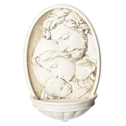 Holy Family Holy Water Font 8"H