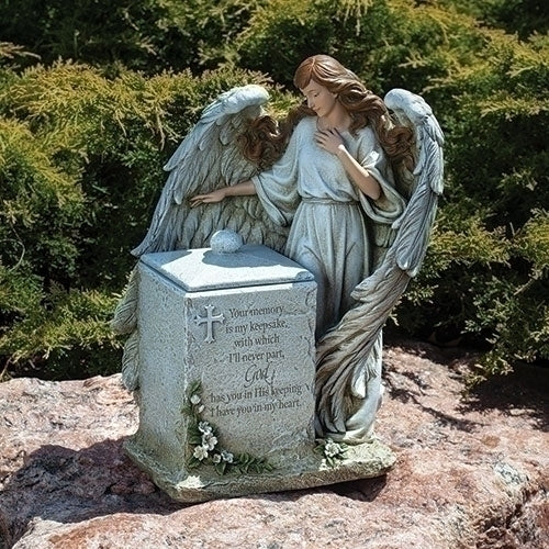 Memorial Box with Angel 16"H