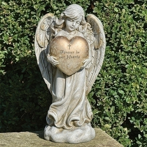 Memorial Heart Angel 12.25"H