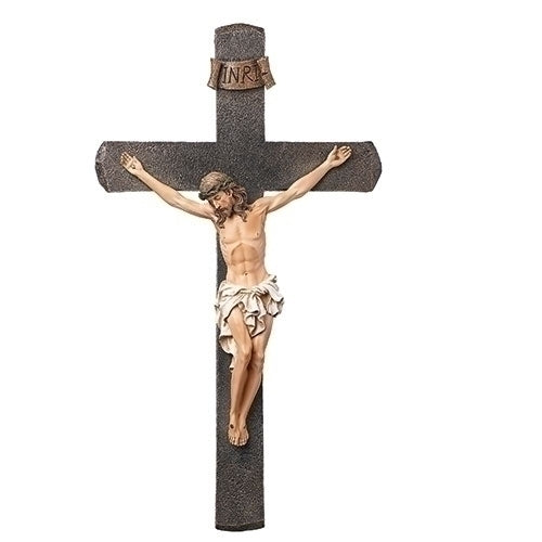 Black Cross Crucifix 20.5"H
