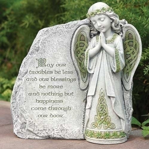 Irish Angel Garden Statue 9.75"