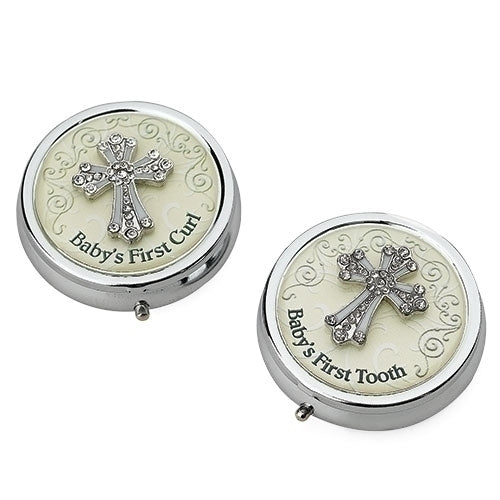First Tooth/Curl Keepsake Boxes 2"D 2pc set