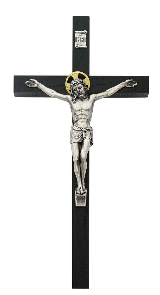 Crucifix - 8" Black Crucifix, Boxed