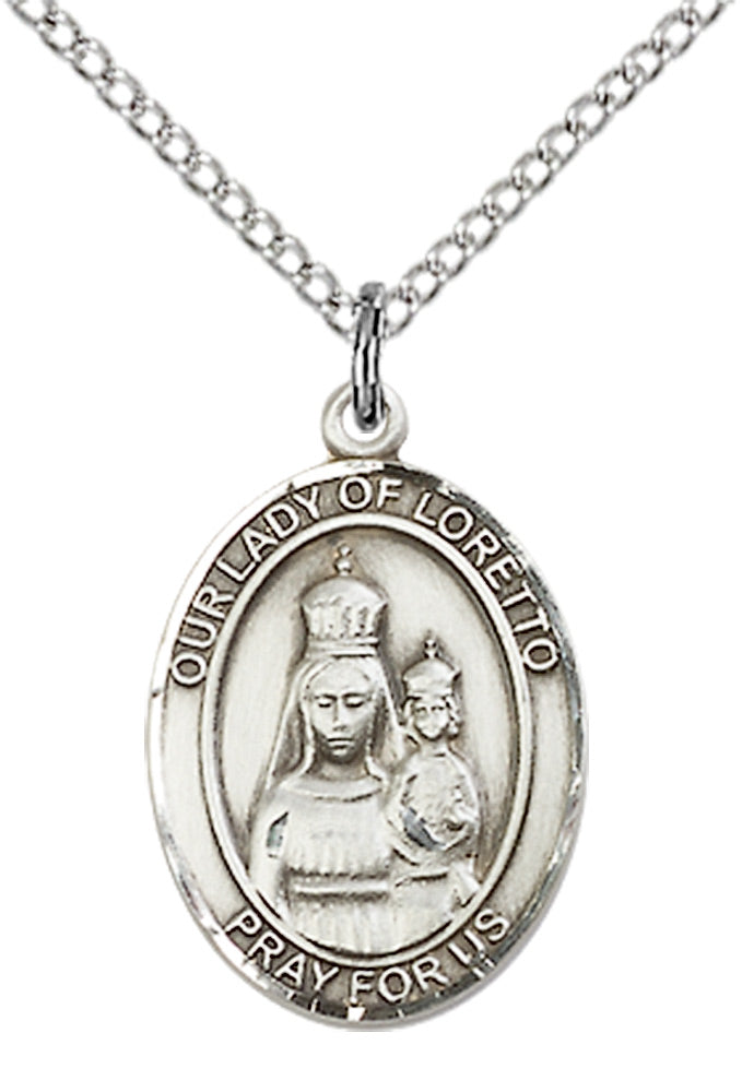 Our Lady of Loretto Necklace 18"