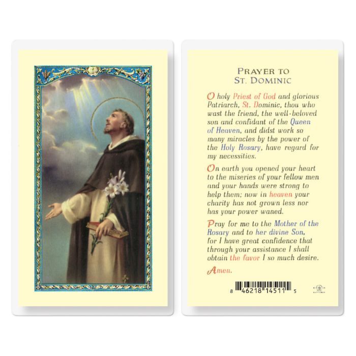 Dominic - Saint Dominic Holy Card