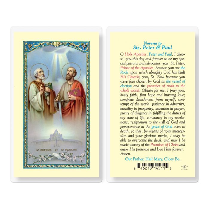 Peter and Paul - Saints Peter and Paul Holy Card