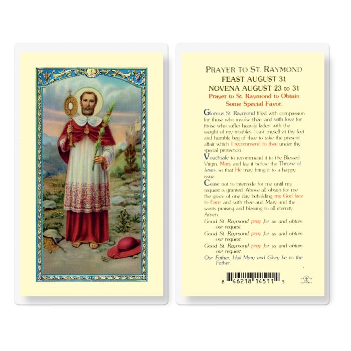 Raymond - Saint Raymond Holy Card
