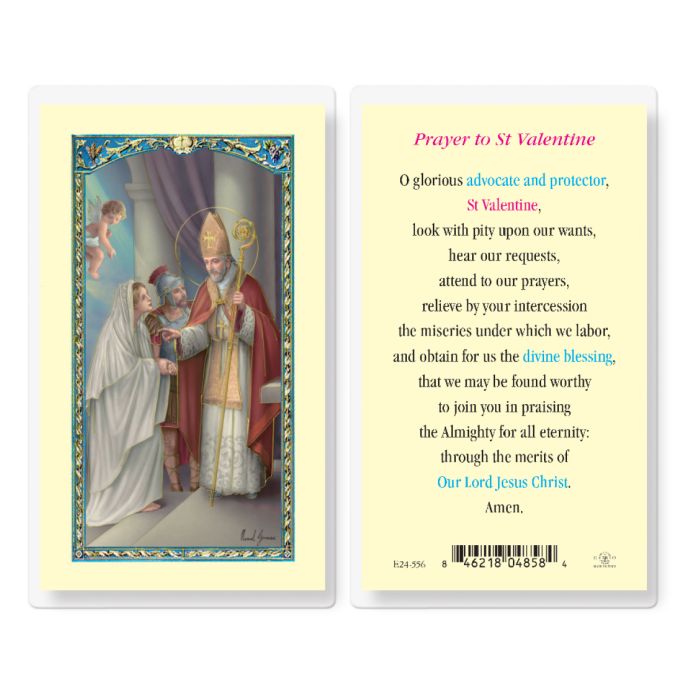 Valentine - Saint Valentine Holy Card