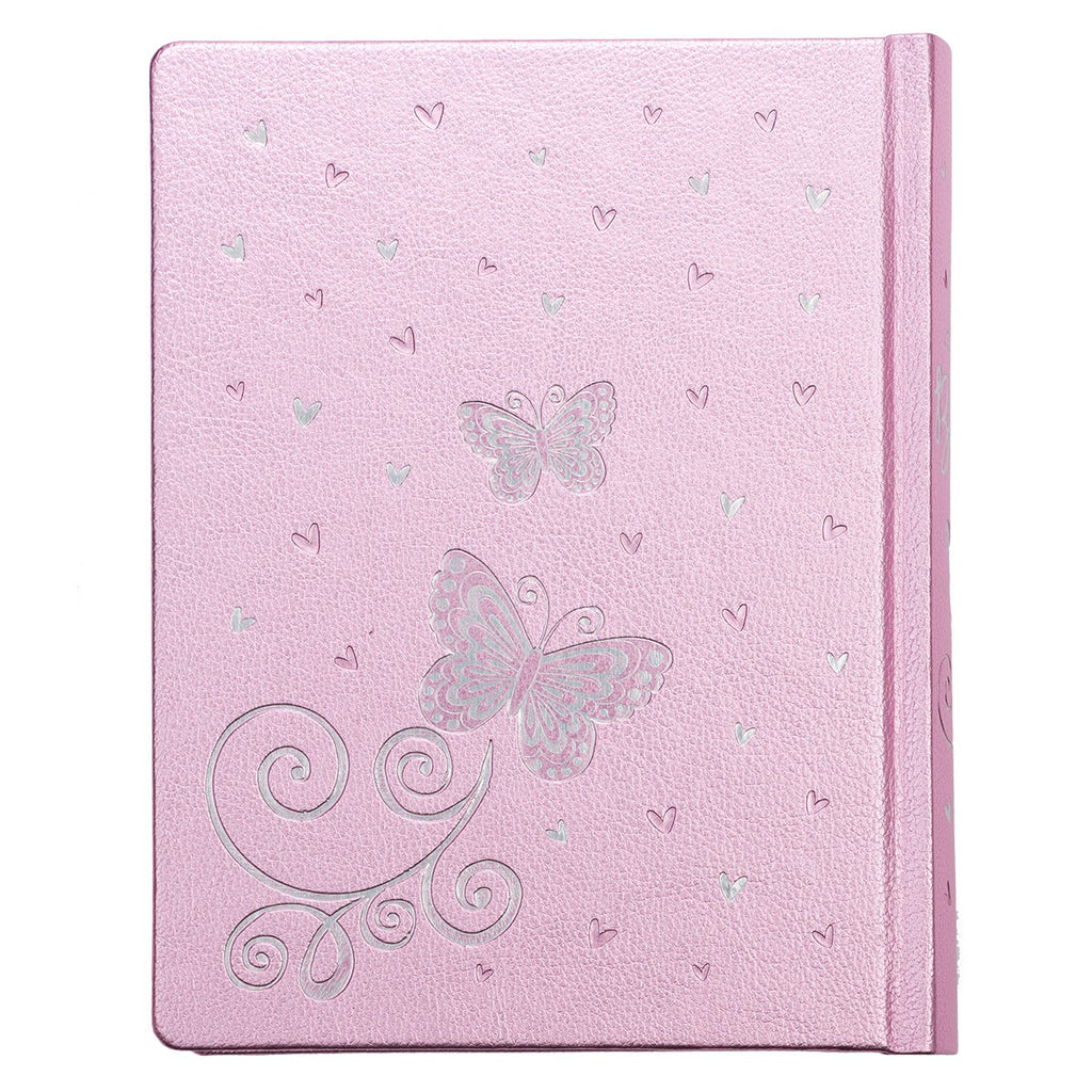 Metallic Pink Faux Leather My Creative Bible for Girls - an ESV Journaling Bible