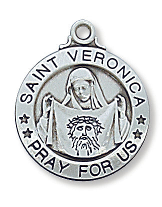 Veronica - St. Veronica Medal - Sterling Silver