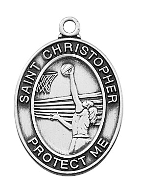 Sports Medals - Basketball Necklace for Girls 24"