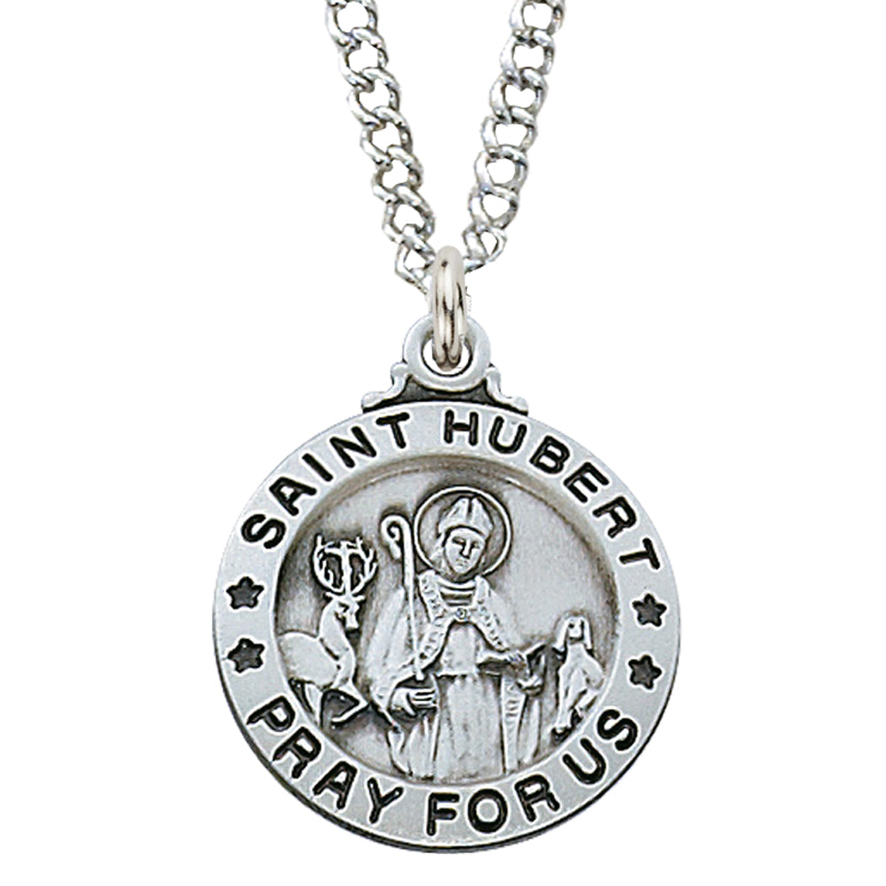 Hubert - St. Hubert Medal - Sterling Silver