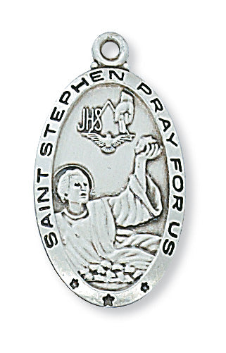 Stephen - St. Stephen Medal - Sterling Silver