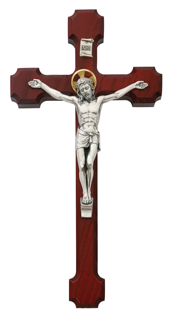 Crucifix - 10" Cherry Crucifix, Boxed