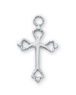 Necklace - Rhodium Plated Cross Pendant Box
