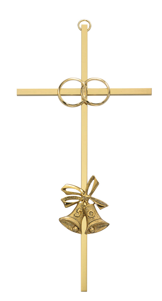 Cross - 8in 50th Anniversary Brass Cross Boxed