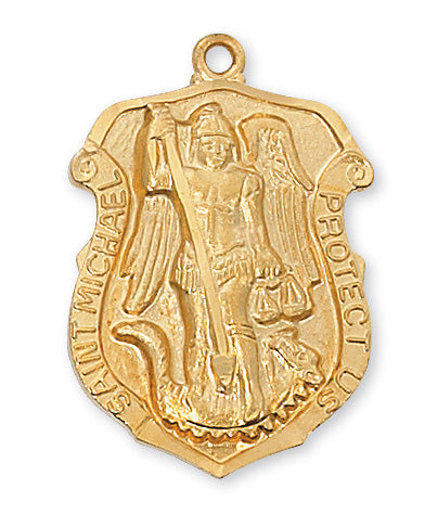 Michael - St. Michael Medal - Gold over Sterling