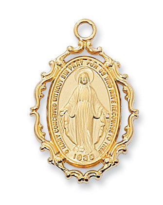 Miraculous Medal - Gold over Sterling