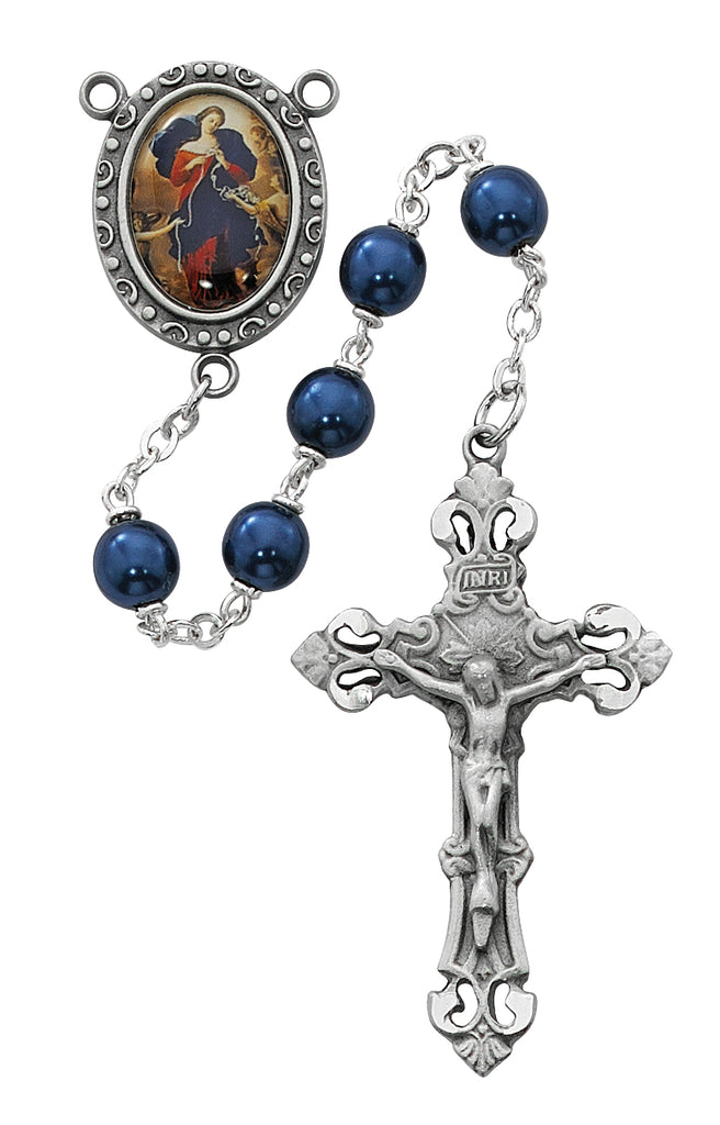 Our Lady Undoer of Knots Rosary - Blue Boxed