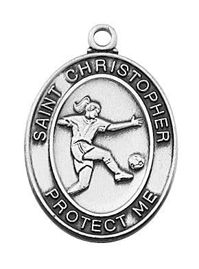 Sports Medals - Soccer Necklace for Girls 24"