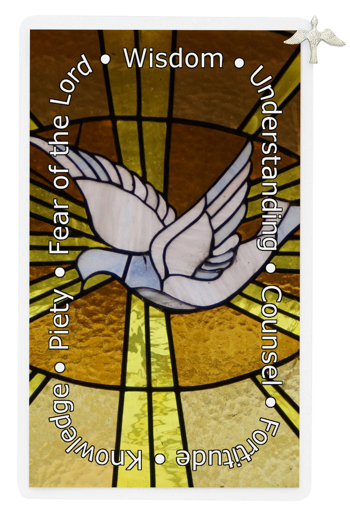 Pin - Pewter Holy Spirit Pin with Holy Card