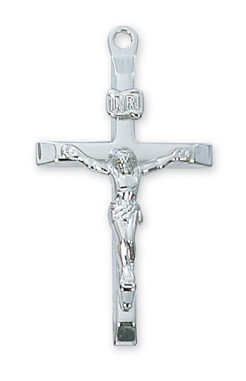Crucifix Necklace - Sterling Silver 20"
