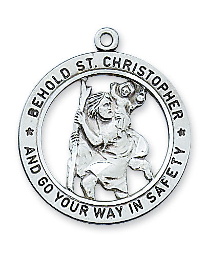 Christopher - St. Christopher Medal - Sterling Silver
