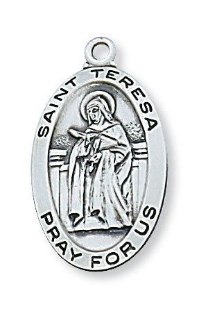 Teresa - St. Teresa of Avila Medal - Sterling Silver
