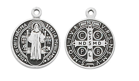 Benedict - St Benedict Medal - Sterling Silver