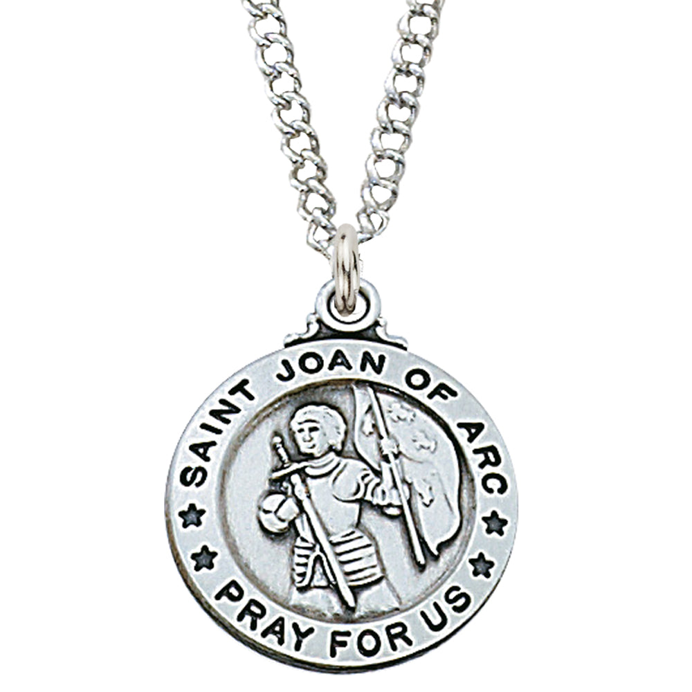 Joan - St. Joan of Arc Medal - Sterling Silver